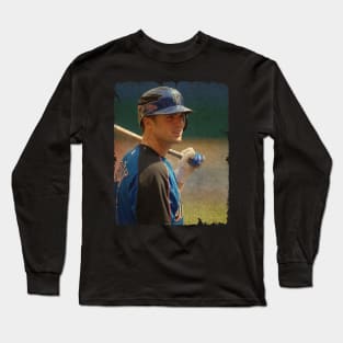 David Wright in New York Mets Long Sleeve T-Shirt